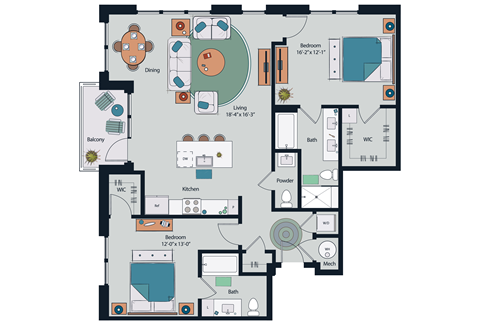 Society at Laurens B10a Floor Plan